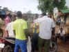 Commerçants mobilisés chez le propriétaire de camions de 10 tonnes Soloba faisant le transport mixte