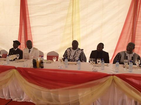 Le Président de l'Assemblée a offert un dejeuné aux hotes qui ont pris part au lancement des travaux de la mine d'or de HOUNDE après le lancement officiel des travaux de la mine de HOUNDE GOLD