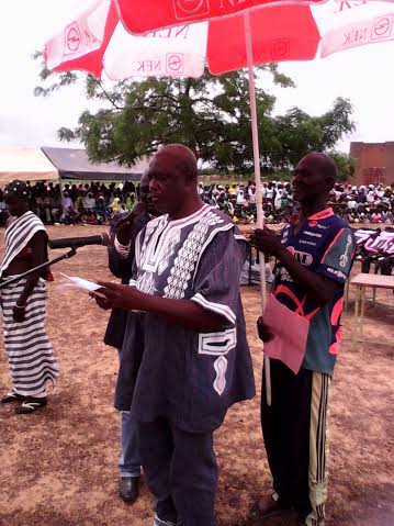 Le DRNA prononçant son discours.