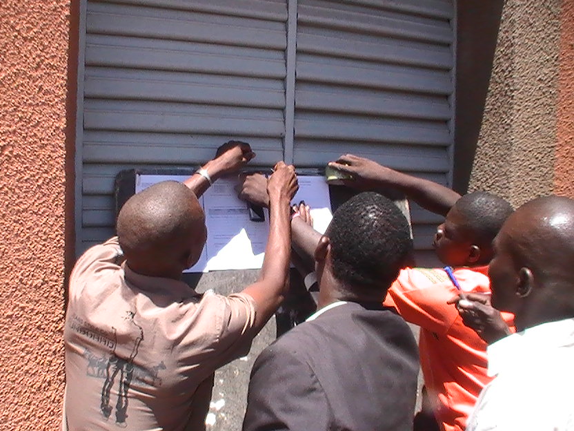 Affichage des résultats.