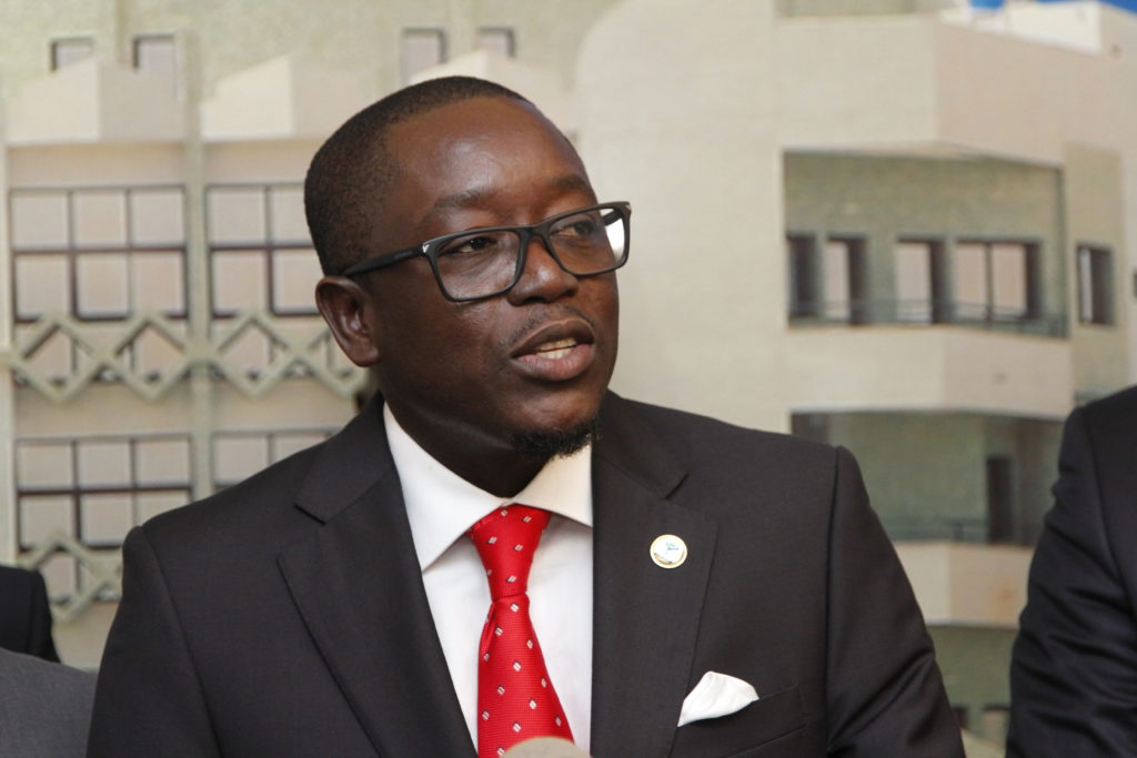 S.E.M Baciro DJA, Premier Ministre de la Guinée Bissau en visite au siège de la commission de l'UEMOA. 