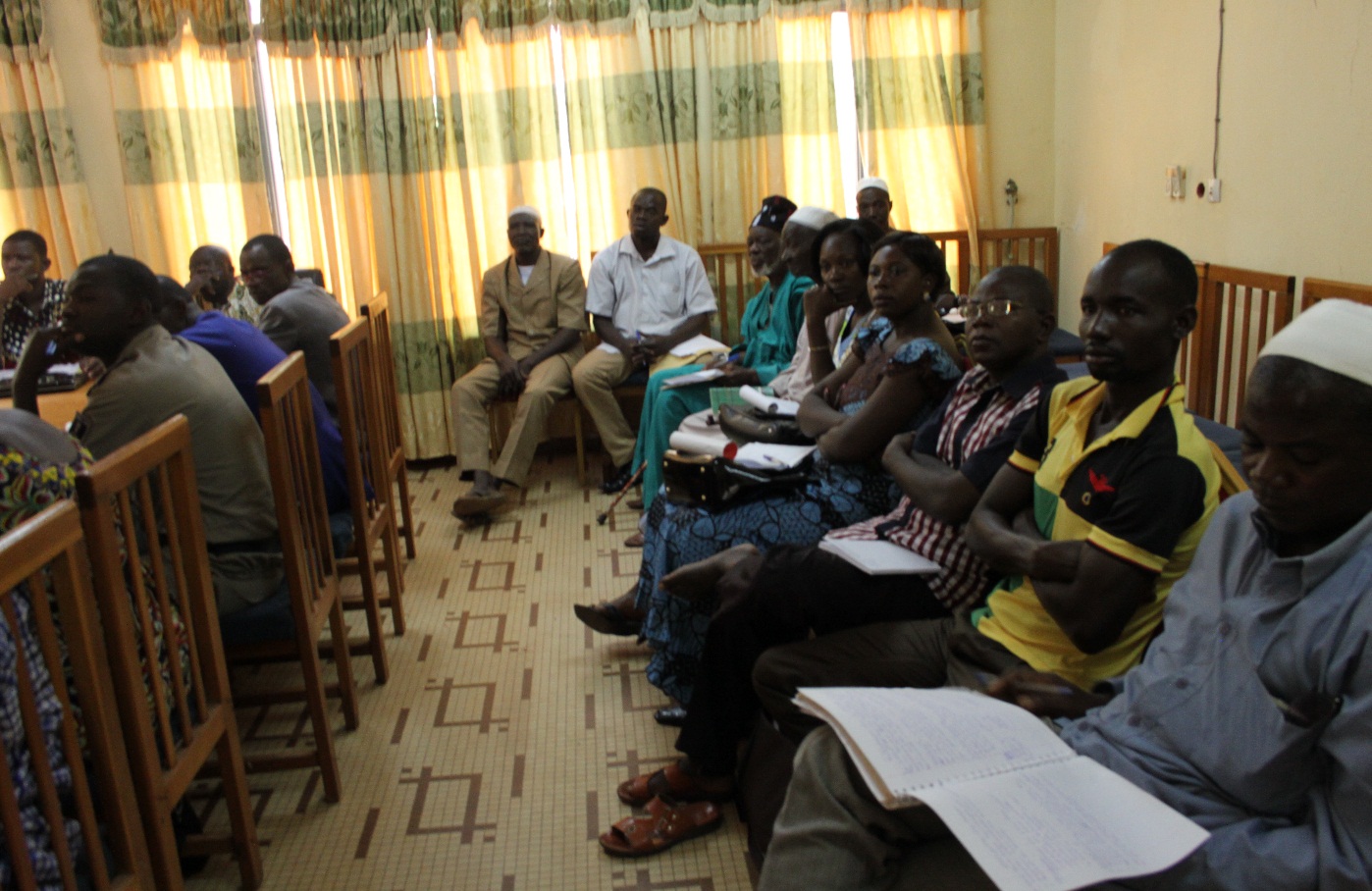 Vue partielle des participants lors de la première phase de la série d’ateliers d’information et de sensibilisation sur la police de l’eau au Nord.