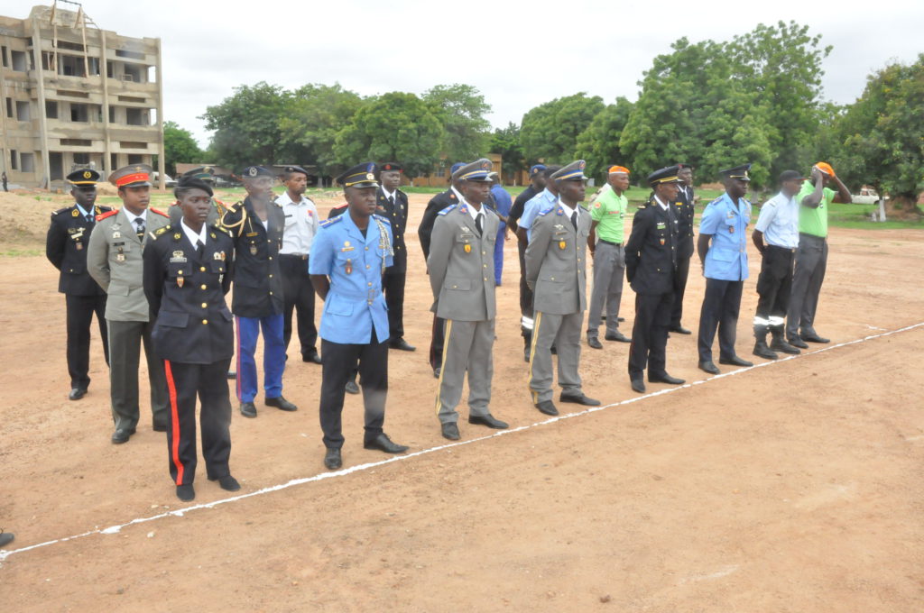 Les officiers ayant suivit la formation.