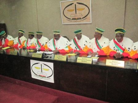 Les membres du Conseil constitutionnel.