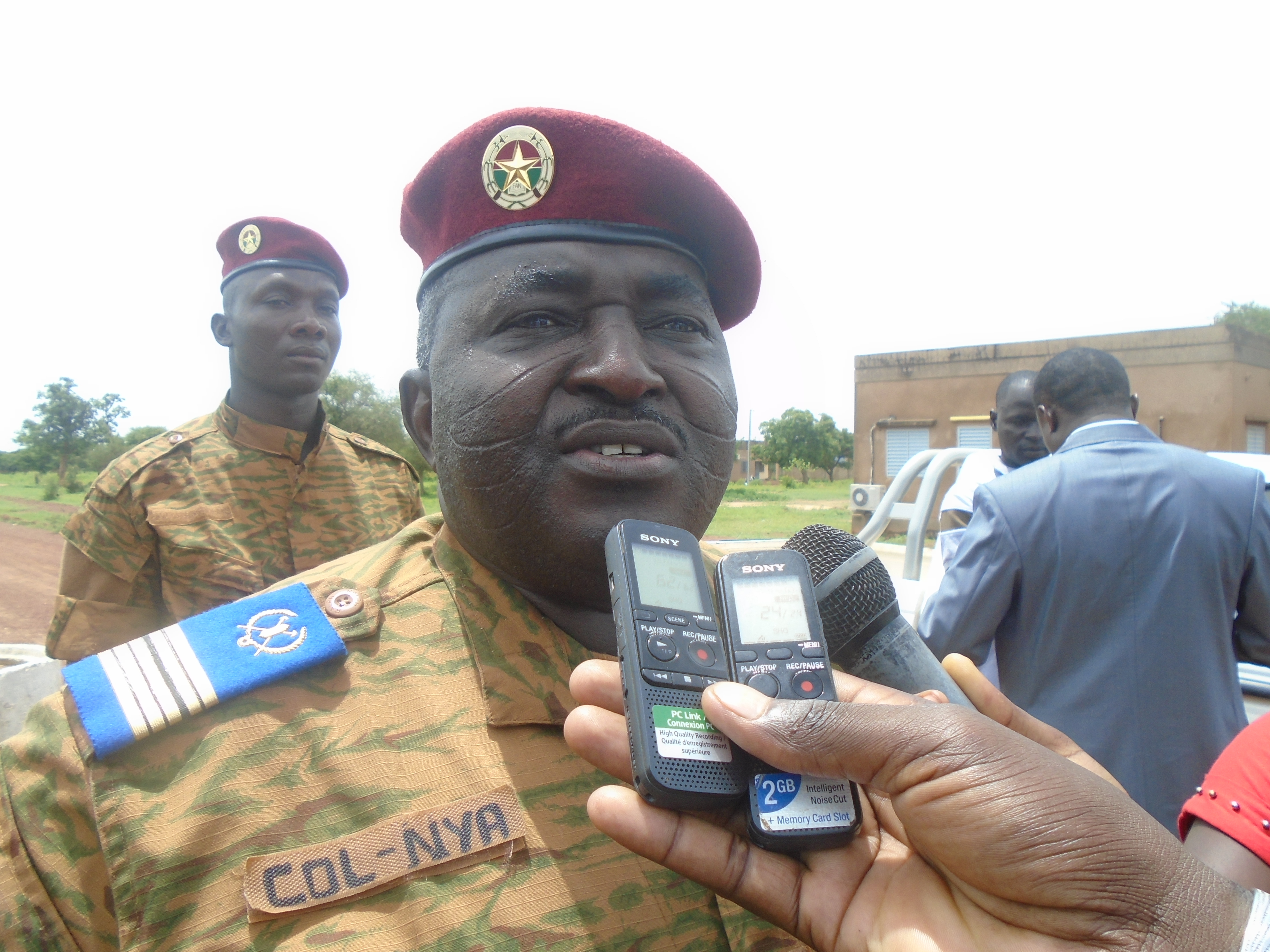 Colonel Saïdou Nya commandant du groupement d'appui et de soutien.