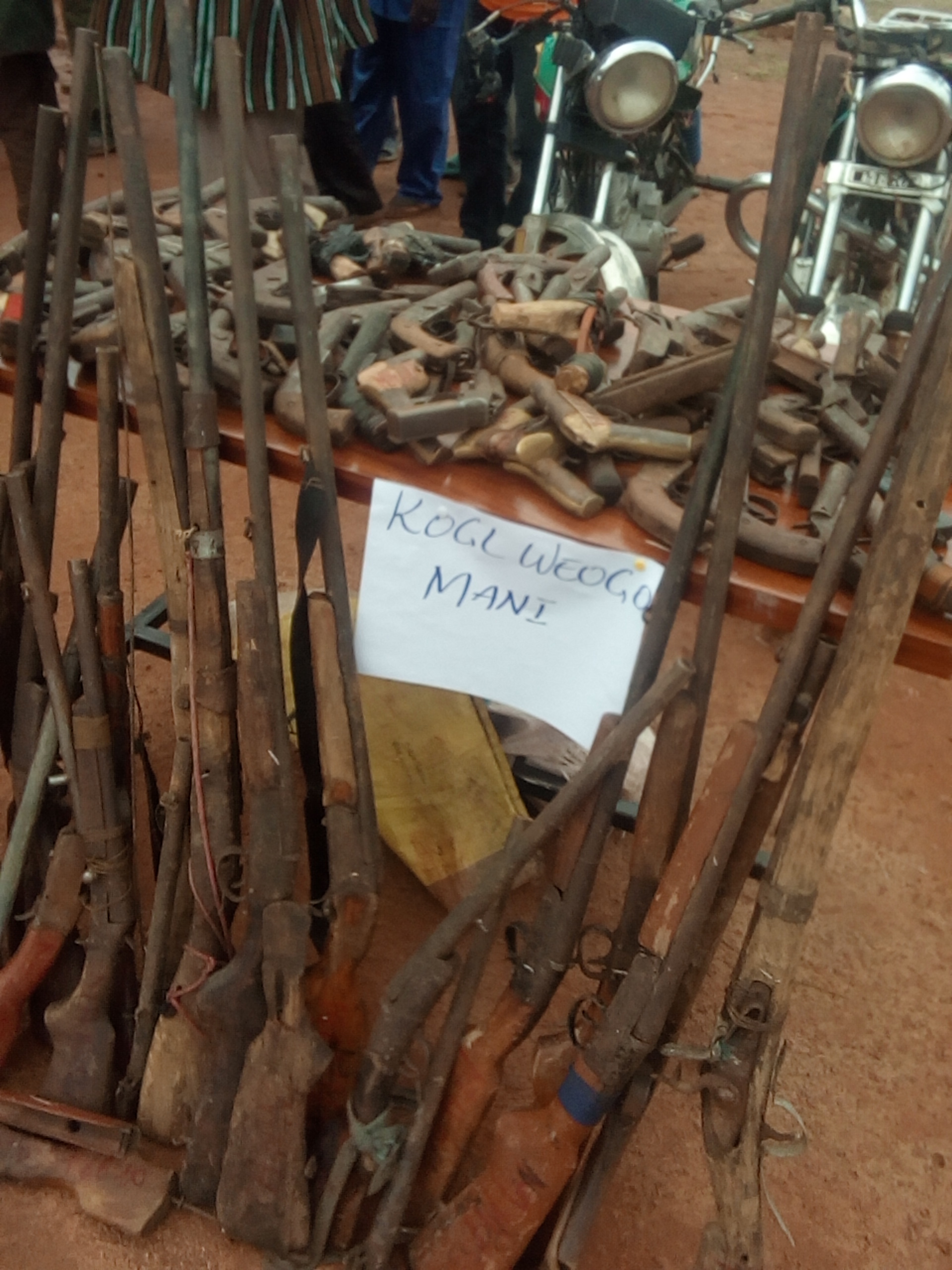 Butin saisi des mains des malfrats.