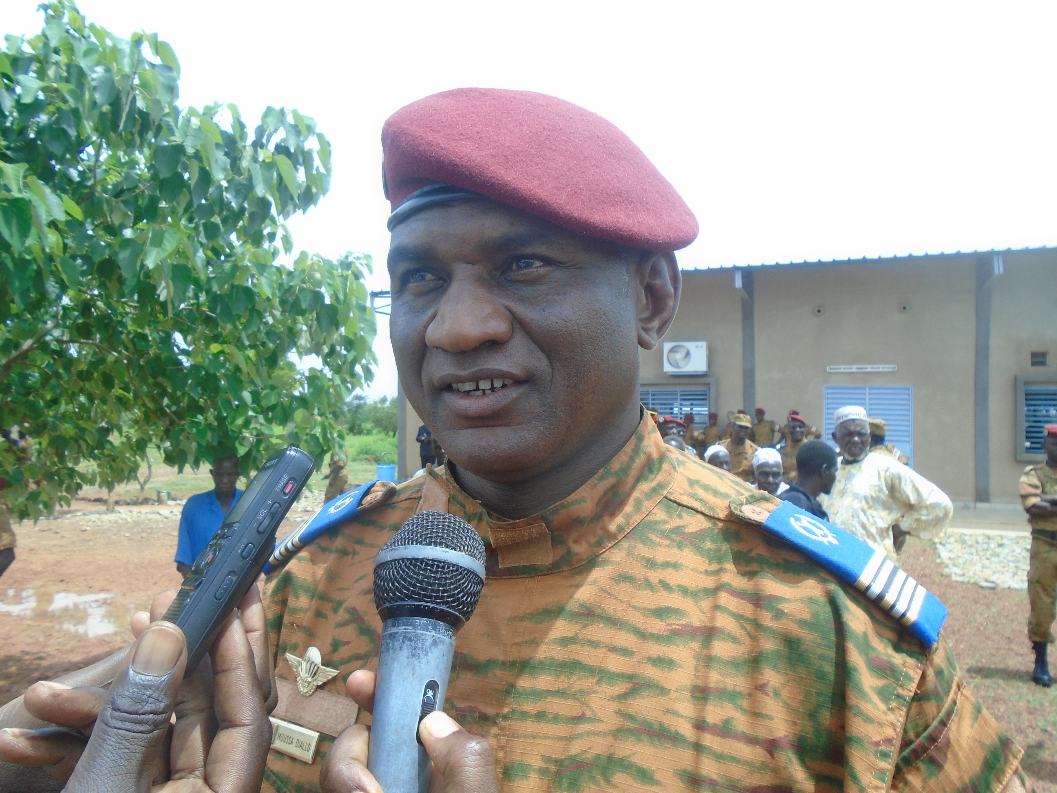 Lt-Col Moussa Diallo, chef de corps sortant du Régiment d'artillerie.