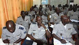 Les responsables de la police nationale.