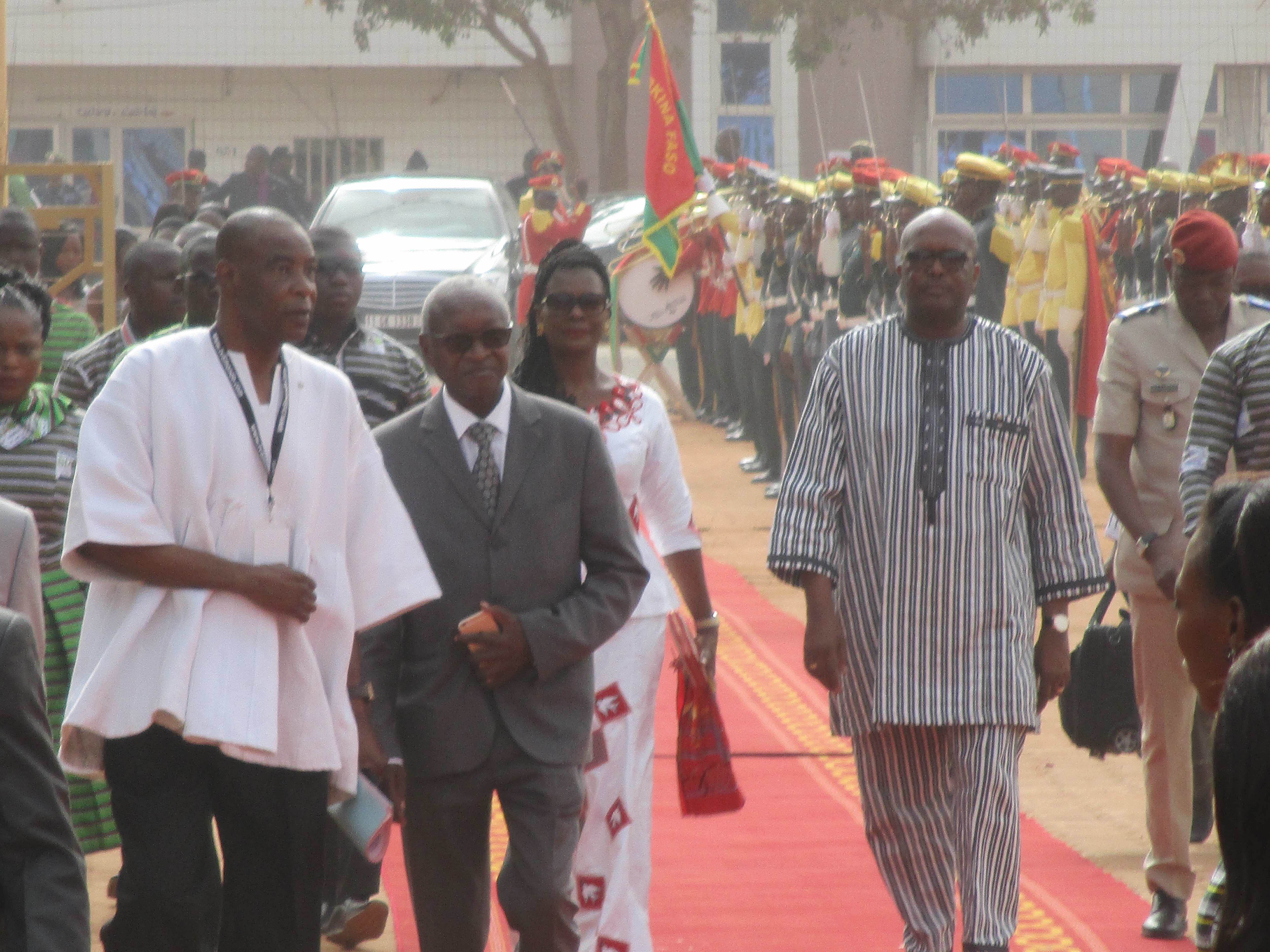 Arrivée du Président du Faso et son épouse sur le site du SIAO