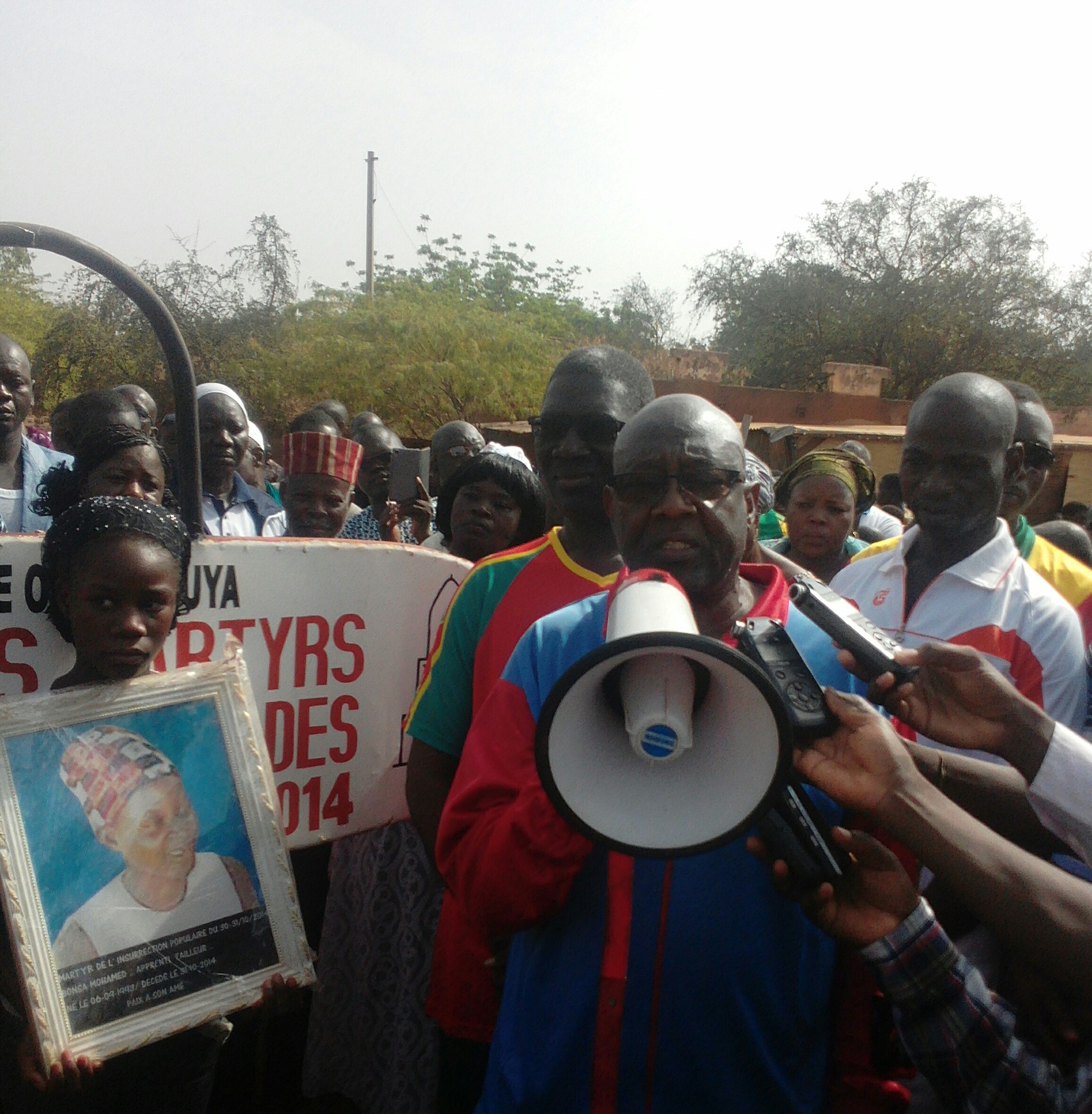 Le ministre de l'agriculture s'exprimant.