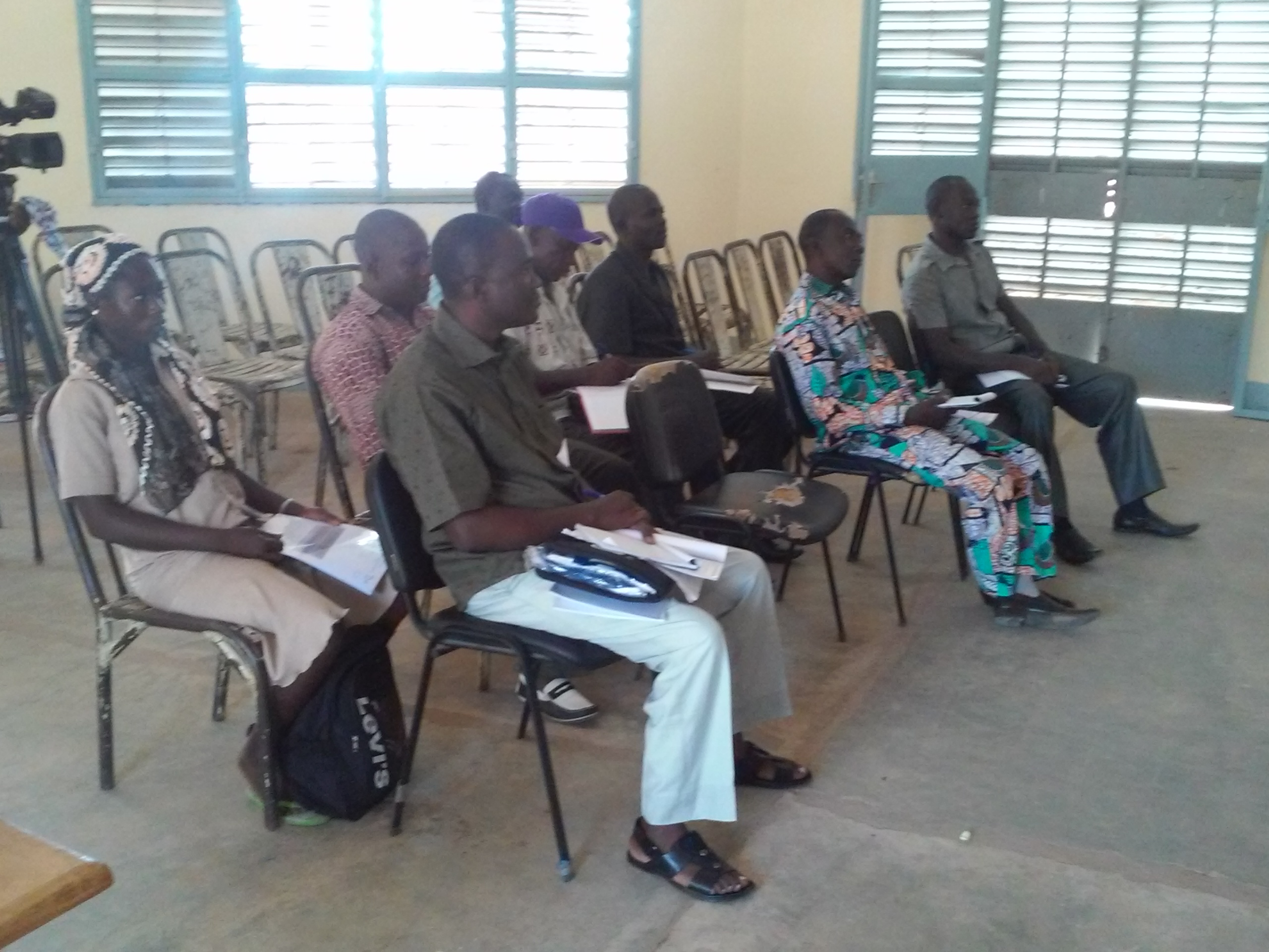 Les bénéficiaires de la formation.