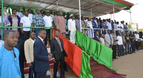 Cérémonie de lancement du programme socioprofessionnel d'insertion des jeunes.