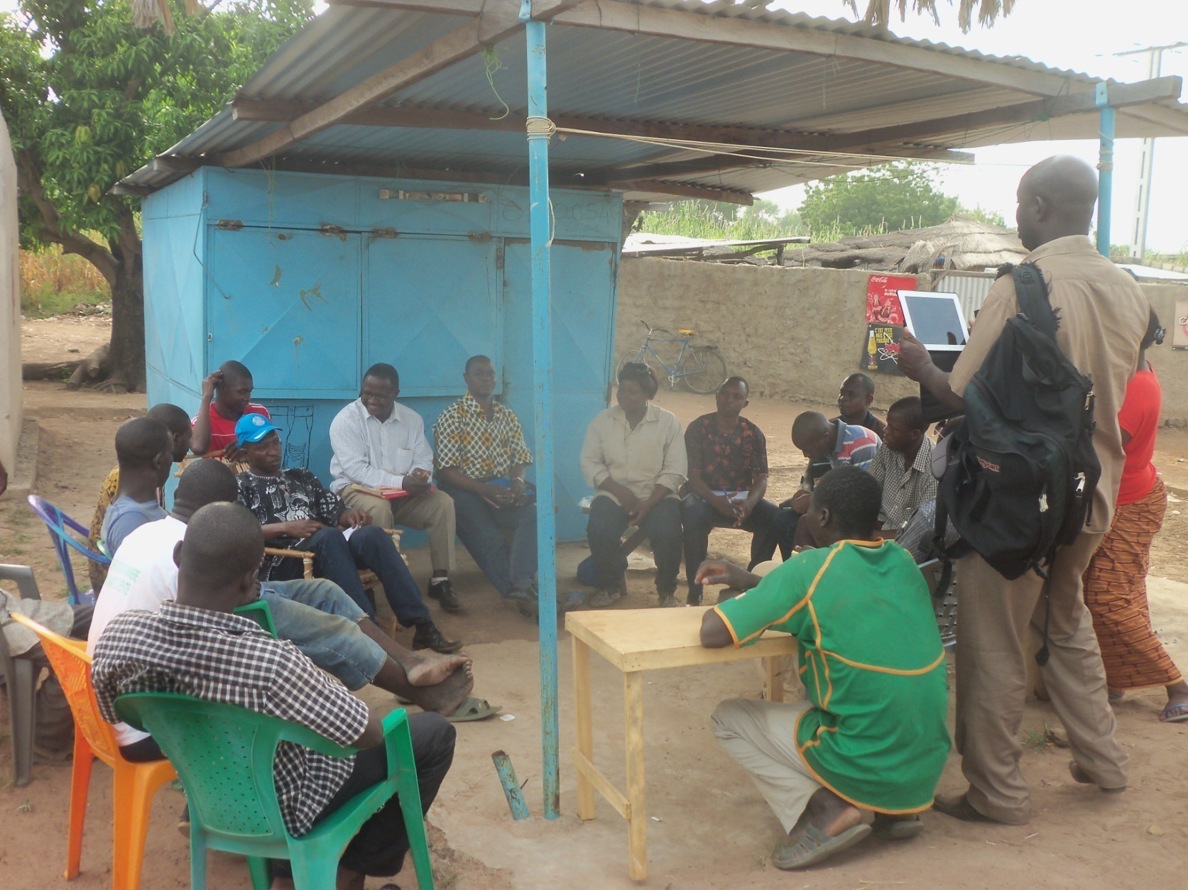 Noyau relai de Bouroum-Bouroum recevant la visite de l’équipe de supervision.