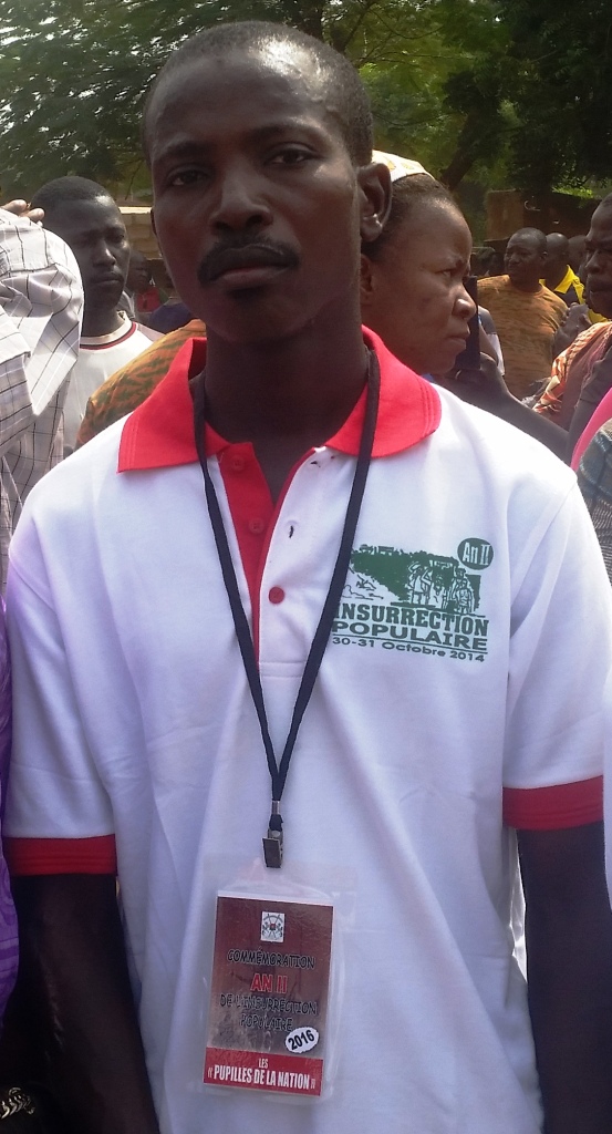 Bougma Emile, blessé de l’insurrection populaire «Plus jamais cela au Burkina Faso». 